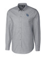 Tampa Bay Rays Cutter & Buck Stretch Oxford Mens Long Sleeve Dress Shirt Charcoal Mannequin