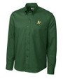 Athletics Cutter & Buck Epic Easy Care Nailshead Mens Long Sleeve Dress Shirt Hunter Green Mannequin