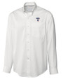 Texas Rangers Cutter & Buck Epic Easy Care Fine Twill Mens Long Sleeve Dress Shirt White Mannequin