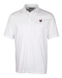 Washington Nationals Cutter & Buck Advantage Tri-Blend Jersey Mens Big and Tall Pocket Polo White Mannequin