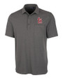 St. Louis Cardinals- Cutter & Buck Advantage Tri-Blend Jersey Mens Big and Tall Pocket Polo Elemental Grey Heather Mannequin