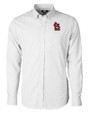St. Louis Cardinals- Cutter & Buck Versatech Tattersall Stretch Mens Big and Tall Dress Shirt Charcoal Mannequin