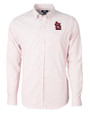 St. Louis Cardinals- Cutter & Buck Versatech Tattersall Stretch Mens Big and Tall Dress Shirt Red Mannequin
