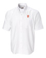 San Francisco Giants Cutter & Buck Epic Easy Care Nailshead Mens Big and Tall Short Sleeve Dress Shirt White Mannequin
