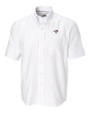 Toronto Blue Jays Cutter & Buck Epic Easy Care Nailshead Mens Big and Tall Short Sleeve Dress Shirt White Mannequin