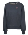 Washington Nationals Cutter & Buck Saturday Cotton Blend Womens Crew Neck Sweatshirt Navy Blue Heather Mannequin