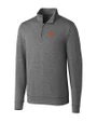 San Francisco Giants Cutter & Buck Shoreline Heathered Quarter Zip Mens Big and Tall Pullover Charcoal Heather Mannequin