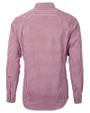 Texas Rangers Cutter & Buck Versatech Multi Check Stretch Mens Big and Tall Long Sleeve Dress Shirt Red Mannequin Back