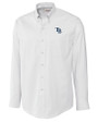 Tampa Bay Rays Cutter & Buck Epic Easy Care Nailshead Mens Big and Tall Long Sleeve Dress Shirt White Mannequin