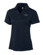 New England Patriots Cutter & Buck Genre Textured Solid Womens Polo Navy Blue Mannequin