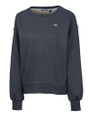 Denver Broncos Cutter & Buck Saturday Cotton Blend Womens Crew Neck Sweatshirt Navy Blue Heather Mannequin