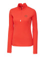 Chicago Bears - Cutter & Buck Traverse Stretch Eco Quarter Zip Womens Pullover Alarm Mannequin
