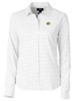 Green Bay Packers Cutter & Buck Versatech Tattersall Stretch Womens Long Sleeve Dress Shirt Charcoal Mannequin