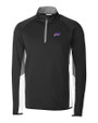 Buffalo Bills Cutter & Buck Traverse Colorblock Stretch Quarter Zip Mens Pullover Black Mannequin