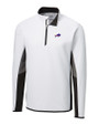 Buffalo Bills Cutter & Buck Traverse Colorblock Stretch Quarter Zip Mens Pullover White Mannequin