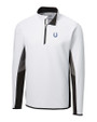 Indianapolis Colts Cutter & Buck Traverse Colorblock Stretch Quarter Zip Mens Pullover White Mannequin
