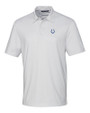 Indianapolis Colts Cutter & Buck Pike Double Dot Print Stretch Mens Polo White Mannequin