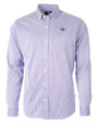 Baltimore Ravens Cutter & Buck Versatech Pinstripe Stretch Mens Long Sleeve Dress Shirt College Purple Mannequin