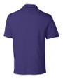 Baltimore Ravens Cutter & Buck Genre Textured Solid Mens Polo College Purple Mannequin Back