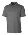 New England Patriots Cutter & Buck Forge Heathered Stretch Mens Polo Charcoal Heather Mannequin