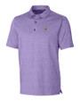 Minnesota Vikings Cutter & Buck Forge Heathered Stretch Mens Polo College Purple Heather Mannequin