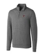 Arizona Cardinals Cutter & Buck Shoreline Heathered Quarter Zip Mens Pullover Charcoal Heather Mannequin