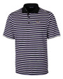 Baltimore Ravens Cutter & Buck Mens Forge Polo Multi Stripe College Purple Mannequin