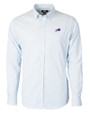 Buffalo Bills Cutter & Buck Versatech Tattersall Stretch Mens Long Sleeve Dress Shirt French Blue Mannequin