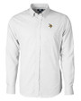 Minnesota Vikings Cutter & Buck Versatech Tattersall Stretch Mens Long Sleeve Dress Shirt Charcoal Mannequin