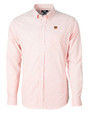 Cincinnati Bengals Cutter & Buck Versatech Tattersall Stretch Mens Long Sleeve Dress Shirt College Orange Mannequin