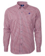 Buffalo Bills Cutter & Buck Versatech Multi Check Stretch Mens Long Sleeve Dress Shirt Red Mannequin