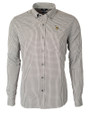 Minnesota Vikings Cutter & Buck Versatech Multi Check Stretch Mens Long Sleeve Dress Shirt Black Mannequin
