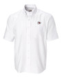 Kansas City Chiefs Cutter & Buck Epic Easy Care Nailshead Mens Short Sleeve Dress Shirt White Mannequin