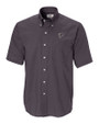Atlanta Falcons Cutter & Buck Epic Easy Care Nailshead Mens Short Sleeve Dress Shirt Black Mannequin