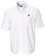 Green Bay Packers Cutter & Buck Epic Easy Care Nailshead Mens Short Sleeve Dress Shirt White Mannequin