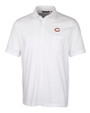 Chicago Bears - Cutter & Buck Advantage Tri-Blend Jersey Mens Big and Tall Pocket Polo White Mannequin