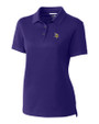 Minnesota Vikings Cutter & Buck Advantage Eco Tri-Blend Pique Womens Polo College Purple Mannequin