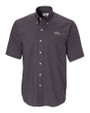 Baltimore Ravens Cutter & Buck Epic Easy Care Nailshead Mens Big and Tall Short Sleeve Dress Shirt Black Mannequin