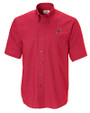 Arizona Cardinals Cutter & Buck Epic Easy Care Nailshead Mens Big and Tall Short Sleeve Dress Shirt Cardinal Red Mannequin