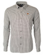 Cincinnati Bengals Cutter & Buck Versatech Multi Check Stretch Mens Big and Tall Long Sleeve Dress Shirt Black Mannequin