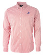 Buffalo Bills Cutter & Buck Versatech Pinstripe Stretch Mens Big and Tall Dress Shirt Red Mannequin