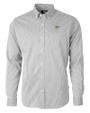 Green Bay Packers Cutter & Buck Versatech Pinstripe Stretch Mens Big and Tall Dress Shirt Black Mannequin