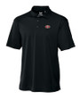 San Francisco 49ers Cutter & Buck CB Drytec Genre Textured Solid Mens Big and Tall Polo Black Mannequin