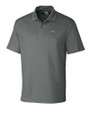 Los Angeles Chargers Cutter & Buck CB Drytec Genre Textured Solid Mens Big and Tall Polo Elemental Grey Mannequin