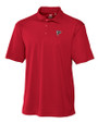 Atlanta Falcons Cutter & Buck CB Drytec Genre Textured Solid Mens Big and Tall Polo Red Mannequin
