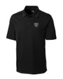 Las Vegas Raiders Cutter & Buck Northgate CB DryTec Short Sleeve Big & Tall Polo Black Mannequin