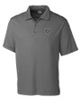 Las Vegas Raiders Cutter & Buck Northgate CB DryTec Short Sleeve Big & Tall Polo Elemental Grey Mannequin
