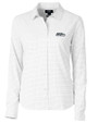 Seattle Seahawks Cutter & Buck Versatech Tattersall Stretch Womens Long Sleeve Dress Shirt Charcoal Mannequin