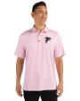 Atlanta Falcons Cutter & Buck Pike Double Dot Print Stretch Mens Big and Tall Polo Cardinal Red Front
