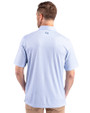 Buffalo Bills Cutter & Buck Pike Double Dot Print Stretch Mens Big and Tall Polo Tour Blue Back